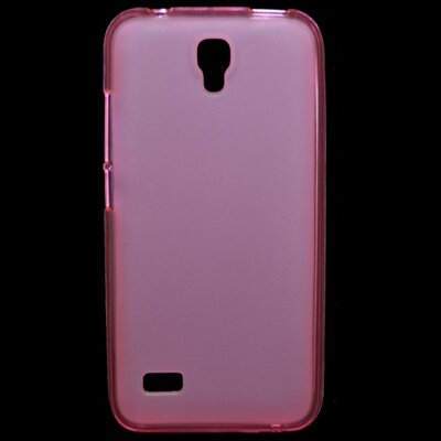 Hátlapvédő telefontok gumi / szilikon (fényes keret) Rózsaszín [Huawei Y5 (Y560)]