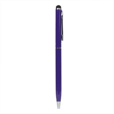 Érintőképernyő ceruza 2in1 (toll, kapacitív érintőceruza, 13 cm) LILA