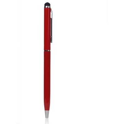 Érintőképernyő ceruza 2in1 (toll, kapacitív érintőceruza, 13 cm) PIROS