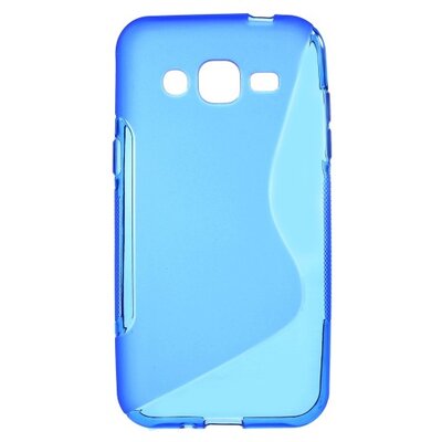 Hátlapvédő telefontok gumi / szilikon (S-line), Kék [Samsung Galaxy J2 (SM-J200)]
