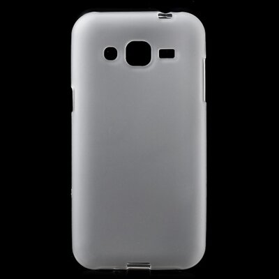 Hátlapvédő telefontok gumi / szilikon (matt, fényes keret) Átlátszó [Samsung Galaxy J2 (SM-J200)]