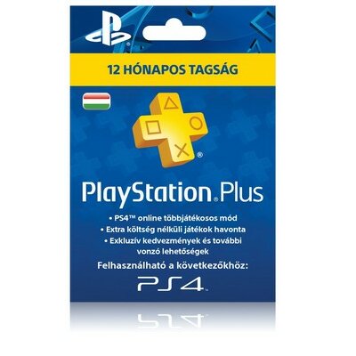 365 napos PlayStation Plus előfizetés. Kártyás kivitel. (PlayStation Network)