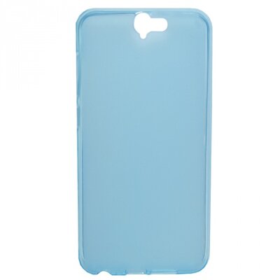 Hátlapvédő telefontok gumi / szilikon (fényes keret), Kék [HTC One A9]