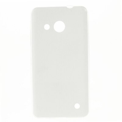 Hátlapvédő telefontok gumi / szilikon (ultravékony, bőrhatás) Fehér [Microsoft Lumia 550]