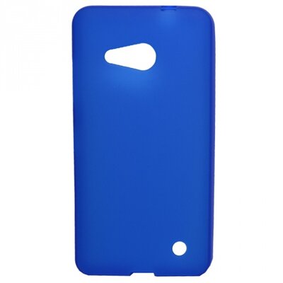 Hátlapvédő telefontok gumi / szilikon (matt, fényes keret), Kék [Microsoft Lumia 550]