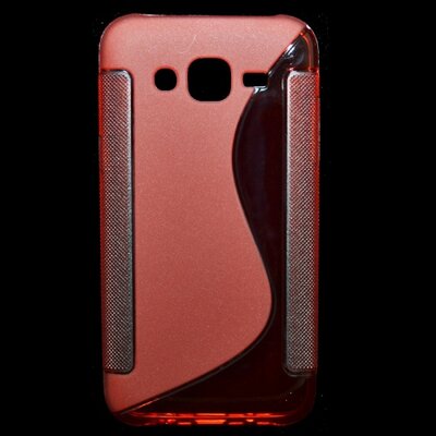 Hátlapvédő telefontok gumi / szilikon (S-line) Piros [Samsung Galaxy J5 (SM-J500)]
