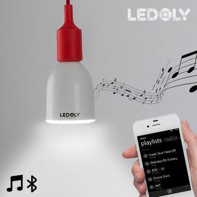 Bluetooth-os L100 Hangszórós Fehér LED