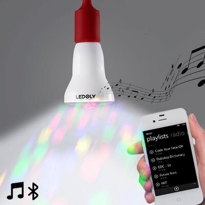 Sokszínű LED Izzó Bluetooth-os Ledoly C1000 Hangszóróval