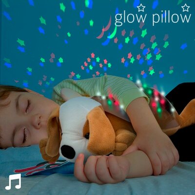 Puppy Glow Pillow Zenélő és Világító Plüssjáték