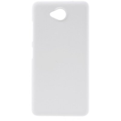 Műanyag hátlapvédő telefontok (gumírozott) Fehér [Microsoft Lumia 650]