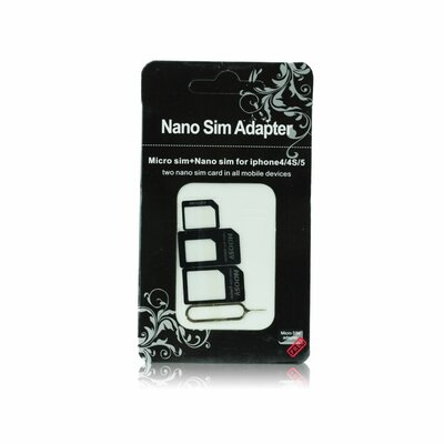 Adapter Nano SIM / Micro, Micro Sim és Nano / Sim (NOOSY 3in1)