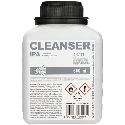 Izopropanol Claenser tisztító folyadék IPA 0,5L