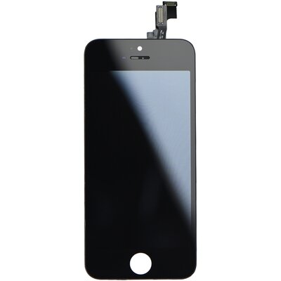 LCD kijelző érintőpanellel - Apple iPhone 5S, fekete (magas minőségű utángyártott)