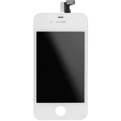 LCD kijelző érintőpanellel - Apple iPhone 4, fehér (magas minőségű utángyártott)