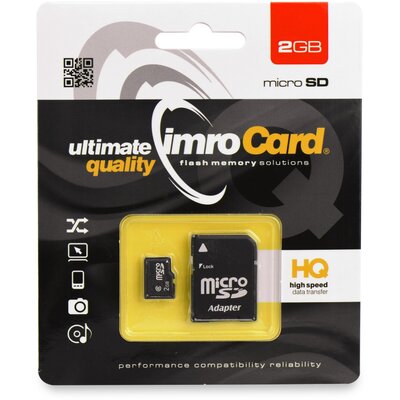 Memóriakártya Imro microSD (TransFlash) SD 2 GB + adapter