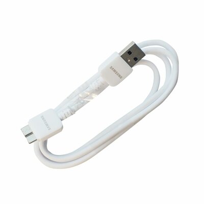 Gyári USB kábel - SAMSUNG ET-DQ11Y1WE (Galaxy Note III / Galaxy S5) micro USB 3.0