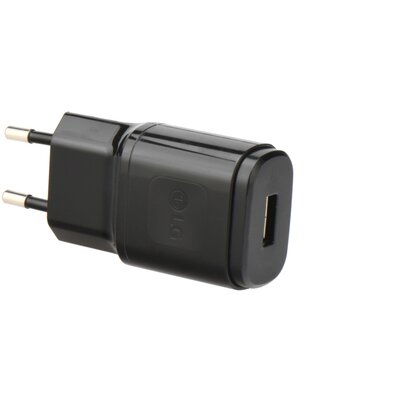 Lg MCS-04ER_B gyári hálózati töltő USB aljzat (5V / 1800mA, kábel nélkül), Fekete