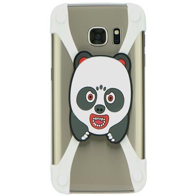 Univerzális hátlapvédő telefontok keret - Panda mintás - fehér