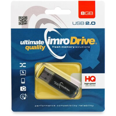 Pendrive Imro fekete 8GB