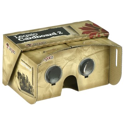 Legato Cardboard-2 3D karton szemüveg (az okostelefont a szemüvegbe téve lehet filmeket és képeket nézni vagy játszani 3D-ben, működése megegyezik a Google Cardboard-dal vagy a sokkal drágább Samsung Gear VR-rel)