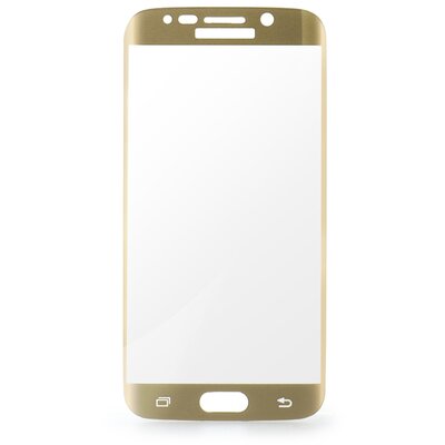 Kijelzővédő üvegfólia, vékony 0,3mm, 9H keménységi index, 3D full face - Samsung (SM-G935) Galaxy S7 Edge, arany
