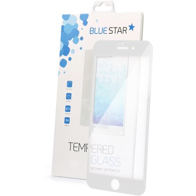 Bluestar kijelzővédő üvegfólia, vékony 0,3mm, 9H keménységi index, ívelt, 5D Full Cover - Apple iPhone 6 4,7", fehér