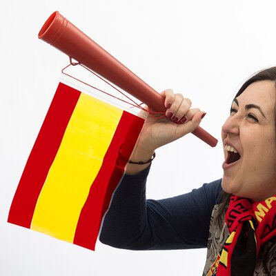 Spanyol Zászló Drukkolókürt