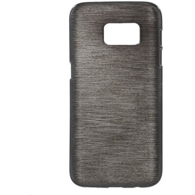 Hátlapvédő telefontok gumi / szilikon (szálcsiszolt mintázat) Fekete [Samsung Galaxy S7 (SM-G930)]