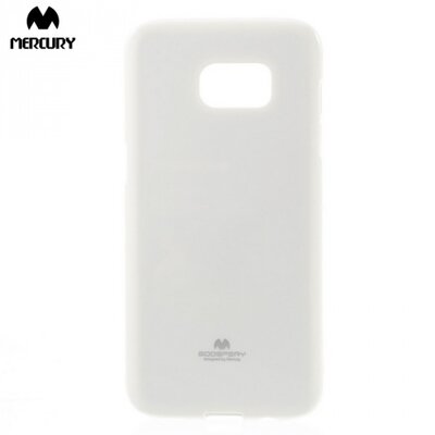 Mercury Goospery hátlapvédő telefontok gumi / szilikon (csillámporos) Fehér [Samsung Galaxy S7 EDGE (SM-G935)]