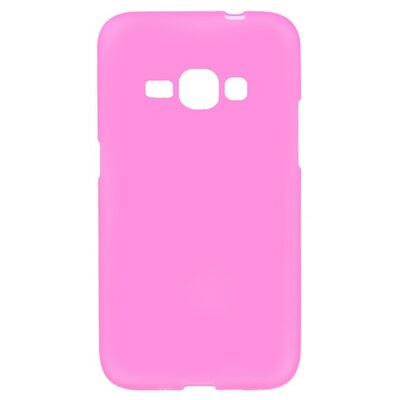 Hátlapvédő telefontok gumi / szilikon (fényes) Rózsaszín [Samsung Galaxy J1 (2016) SM-J120]