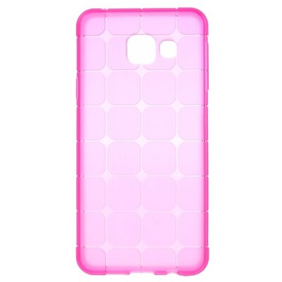 Hátlapvédő telefontok gumi / szilikon (kockaminta) Rózsaszín [Samsung Galaxy A3 (2016) (SM-A310F)]
