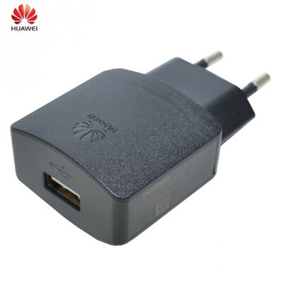 Huawei HW-050100E2W_B Hálózati töltő USB aljzat (5V / 1000mA, kábel NÉLKÜL!) FEKETE