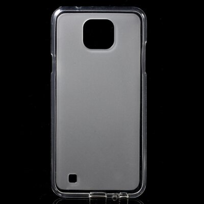 Hátlapvédő telefontok gumi / szilikon (fényes keret) Átlátszó [LG X Cam]