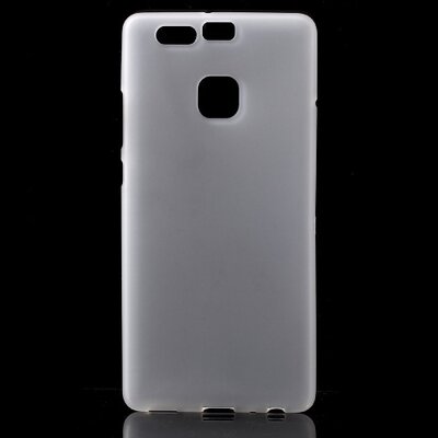Hátlapvédő telefontok gumi / szilikon (matt, fényes keret) Fehér [Huawei P9]