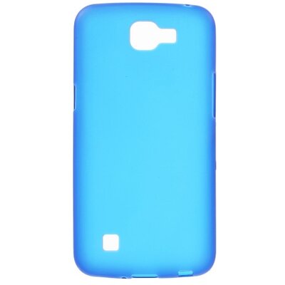 Hátlapvédő telefontok gumi / szilikon (matt, Fényes keret), Kék [LG K4 (K120e)]