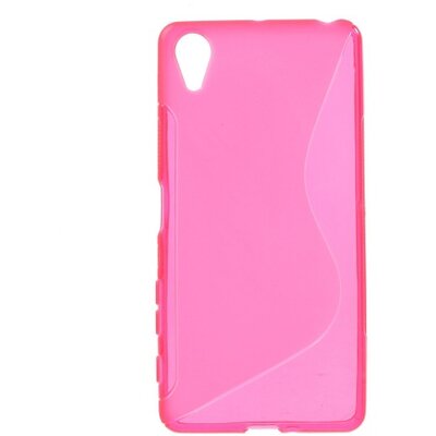 Hátlapvédő telefontok gumi / szilikon (S-line) Rózsaszín [Sony Xperia X Performance (F8131)]