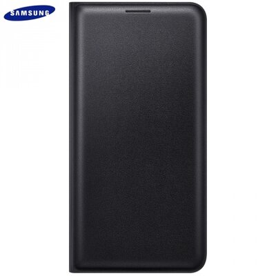Samsung EF-WJ510PBEG Telefontok álló, bőr (FLIP, akkufedél, oldalra nyíló, bankkártya tartó) fekete [Samsung Galaxy J5 (2016) (SM-J510)]