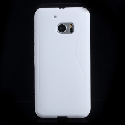 Hátlapvédő telefontok gumi / szilikon (S-line) Fehér [HTC 10]