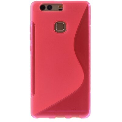 Hátlapvédő telefontok gumi / szilikon (S-line) Rózsaszín [Huawei P9+ Plus]