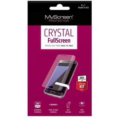 Myscreen Crystal Fullscreen Kijelzővédő fólia (íves, öntapadó PET, nem visszaszedhető, 0.15mm, 3H) ÁTLÁTSZÓ [Samsung Galaxy A5 (2016) SM-A510F]