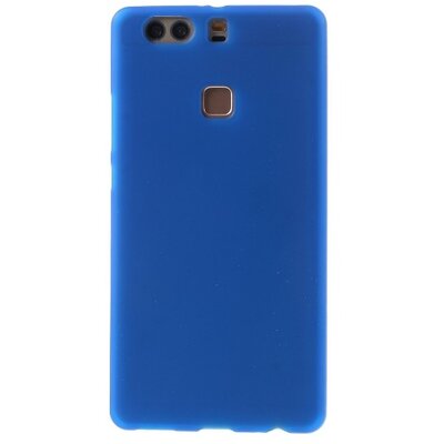 Hátlapvédő telefontok gumi / szilikon (fényes keret), Kék [Huawei P9+ Plus]