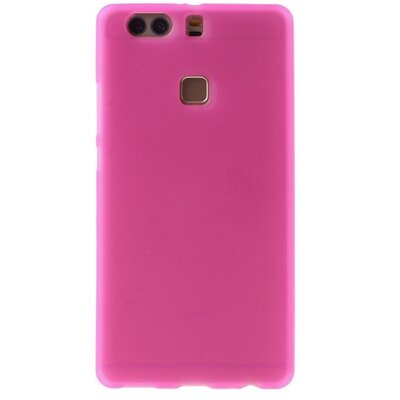 Hátlapvédő telefontok gumi / szilikon (matt, fényes keret) Rózsaszín [Huawei P9+ Plus]