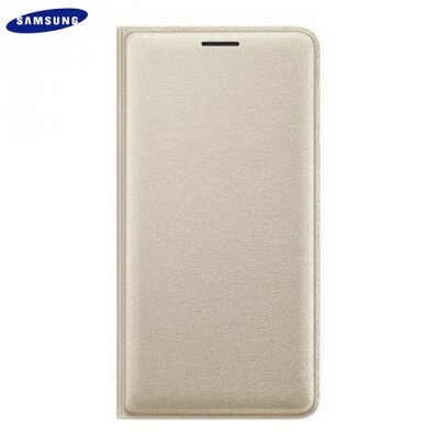 Samsung EF-WJ510PFEG Telefontok álló, bőr (FLIP, akkufedél, oldalra nyíló, bankkártya tartó) Arany [Samsung Galaxy J5 (2016) (SM-J510)]