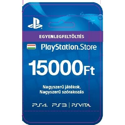 15000Ft-os Feltöltő kártya PlayStation Network szolgáltatáshoz Kártyás kivitel (PlayStation Network)