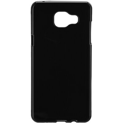 Hátlapvédő telefontok szilikon, gumi hátlap (fényes felületű) - Samsung Galaxy A5 2016, fekete