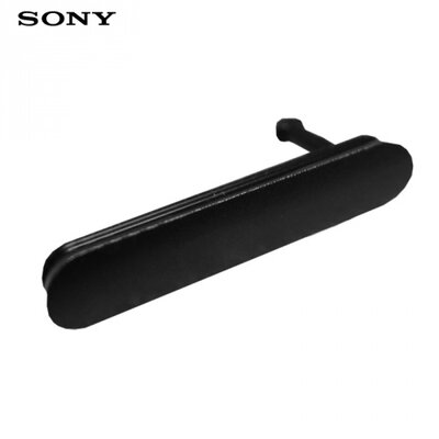 Porvédő rendszer csatlakozóhoz FEKETE [Sony Xperia Z3 (D6653)]