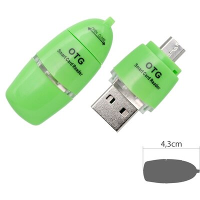 OTG kártyaolvasó USB/Micro USB csatlakozóval [univerzális kiegészítő]
