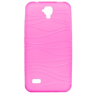 Szilikon gumi hátlapvédő telefontok Waves Huawei Y5, rózsaszín [Huawei Y5]