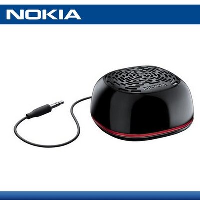 Nokia MD-9 Hordozható mini hangszóró (3.5 mm és AD-52 adapterrel) NOKIA fekete/piros