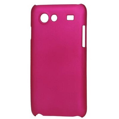 Műanyag hátlapvédő telefontok gumírozott Rózsaszín [Samsung Galaxy S Advance (GT-I9070)]
